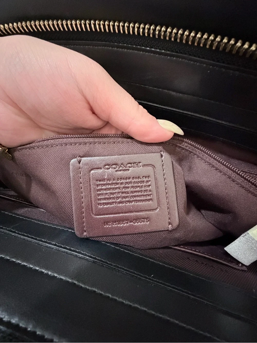 Coach Parker Carryall NWOT -  Chain Tote | Black Leather | Style 35575